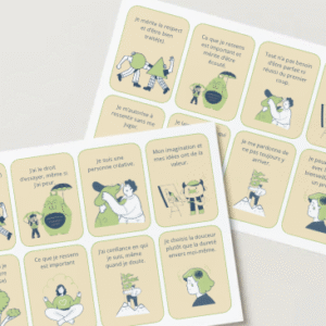 Cartes d’affirmations de soi à imprimer – PDF (80 cartes)